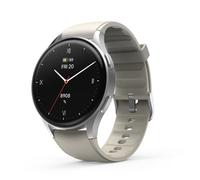 Hama Smartwatch 8900 GPS AMOLED 1.32 Inch Phone Function Alexa Round Silver
