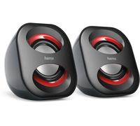 Hama Sonic Mobil PC Speakers X2 | USB3.0 | 3.5 Mm Jack | 3 Watt Active Speakers