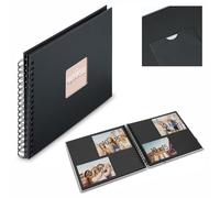 Hama Spiral Album Fine Art 24 x 17 cm 50 Black Pages New Black