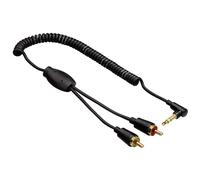 Hama Spiral Aux Cable 3.5Mm Jack To Rca Cinch Adapter Pc Notebook To Tv Hifi