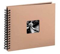 Taupe Spiral Traditional Photo Album - 25 Pages - 10.5 x 9.25 Inches Overall