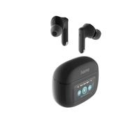 Hama Spirit Touch Bluetooth Headphones, TWS In-Ear Earbuds with ANC, Charging Case with Display, Touch Control, Wireless, Black, Clear Sound, Bluetooth Headset for Music, Sports and Telephony