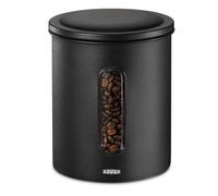 Hama | Stainless Steel Coffee Storage Canister (To Store Coffee Ground 700g and Grain 500g, Airtight, Suitable for Any Type of Product) Color Black
