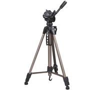 Hama Camera Tripod Star 61 | Lightweight with 3-Way Head | With 60-153cm Height | Tripod Including Carrying Case | Camera Tripod Suitable for SLR and System Cameras | Champagne