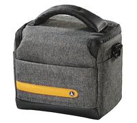 Hama "Terra Camera Bag Made of Recycled Polyester (Photo Bag for Digital Cameras 15.5 x 10 x 13 cm, for Hanging as Shoulder Bag, Belt Loop for Bum Bag, Variable Inner Dividers) Grey