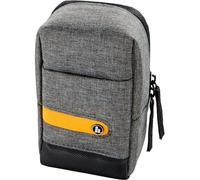 Hama "Terra Camera Bag Made of Recycled Polyester (Small Camera Bag for Compact Cameras 7.5 x 4.5 x 13 cm, Shoulder Strap and Belt Loop for Days as Belt Bag) Grey Pack of 1