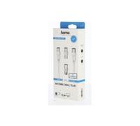Hama TV Antenna Cable + 2 Adapters - 10 Year Warranty (Coaxial TV Cable, 2 m, M/F, 75 Ohm, Double Shielded 75 db, Satellite Coaxial Cable, TV Connection to a TV Wall or Decoder Plug) White