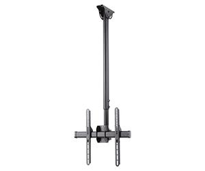 Hama TV Ceiling Mount | Bracket | For TV's 23-65 Inches | Can be titled Up To -25 Degrees | Can Be Swiveled Up To 360 Degrees | VESA Bracket Up To 400x400 | Max 50kg | Black