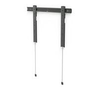 Hama Ultra-Slim TV Wall Mount (TV Wall Mount 90 Inches, VESA 50 x 50 to VESA 600 x 400, up to 80 kg, Distance from Wall 1.45 cm, Extra Flat, Height Adjustable, Rigid, Fixed, with Fischer Dowels)