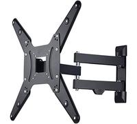 Hama Ultraslim FullMotion TV Wall Bracket | For TV's 32-65 Inches | Full Motion | Swivels Up To 180 Degrees on 3 Joints | Can Be Tilted +5/-12 Degrees | VESA Bracket Up To 400x400 | Max 25kg | Black