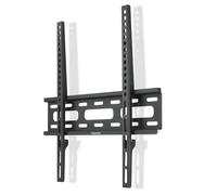 Hama Ultraslim Rigid TV Wall Mount, For TV's up to 75", Black | Up to 40kg TV's, extra flat 2.3cm depth, VESA bracket up to 400x400, includes mounting materials, 10-year warranty