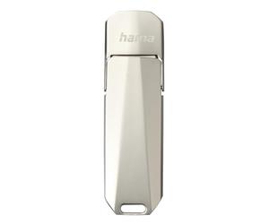 Hama "Uni-C Deluxe" USB Stick, USB-C 3.1, 128GB, 100MB/s, silver