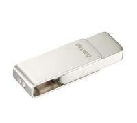 Hama "Uni-C Rotate Pro" USB Stick, USB 3.1, 128 GB, 90 MB/s, silver