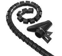 Hama Universal 20 mm 2.5 m Spiral Flexible Cable Sleeving Black