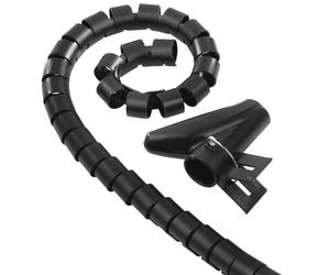Hama Universal 20 mm 2.5 m Spiral Flexible Cable Sleeving Black