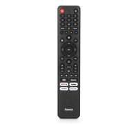 Hama Universal TV Remote Control for Hisense IR Teachable 4 App Buttons Black