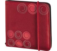 Hama "Up to Fashion" CD Case for 24 Discs | Antistatic Sleeves | Red