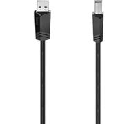 Hama 00200602 USB cable USB 2.0 1.5 m USB A USB B 0.48 Gbit/s Black