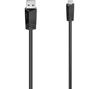 Hama 00200605 USB cable USB 2.0 0.75 m Mini-USB B USB A Black