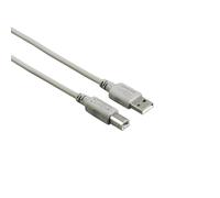 Hama USB 2.0 Cable 1.3m 480MBit/s Gray for PC Notebook Printer Scanner
