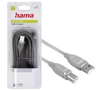 Hama 3M USB Cable 2.0 Connection Cable Type A To B Plug Data Connection Cable