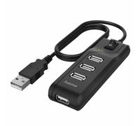 Hama USB 2.0 Hub 4 Port Bus Powered - Black