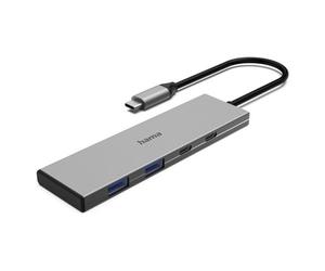 Hama USB 3.2 Gen2 Hub Gray 4 Ports
