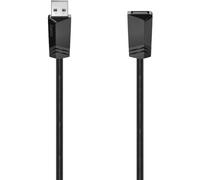 Hama USB A Cable USB A Extension Cable USB 2.0A Male USB A Female 480 Mbit/s 0.5 A 5 m Black