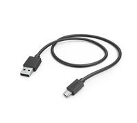 Hama USB A Micro USB Charging Cable 1 Metre Black 1 M black