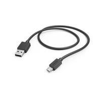 Hama USB A to Micro USB Charging Cable, 1 m (Quick Charge, Data Cable, Mobile Phone Cable, USB Type A, Micro USB, Maximum Compatible) Black