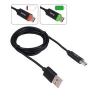 Hama Usb-A To Usb-C Cable LED Data Charger for Garmin Sat Nav Navigation