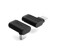 Hama USB-C 90° Angle Adapter, USB 3.2 Gen2, 10Gbps, 5A, 240W, Pack of 2, Black