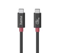 Hama USB-C Cable, E-Marker, USB4 Gen4, 80 Gbit/s, 5 A, 240 W, 1.00 m