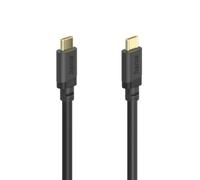 Hama USB C Cable USB 3.2 Gen1 5Gbps 240W 1.5m | Charges up to 240W, transfers data at 5Gbps and supports 4K video, audio and Ethernet. Black