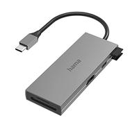 USB-C 6 Function Multiport Hub with Card Reader 2x USB-A USB-C HDMI SD 00200110