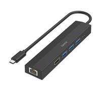 Hama USB C Hub Black With 6 Connections