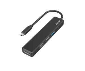Hama USB-C hub, multi-port, 5 ports, 3x USB-A, USB-C, HDMI