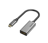 Hama USB C to HDMI Adapter, 4K Ultra HD 60 Hz (USB C Adapter for Connecting PC, Laptop, MacBook, Tablet, iPad to Monitor, TV, Projector, Compatible with Thunderbolt 3, 4, Elegant Aluminium Case)