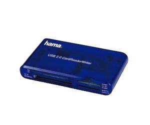 Hama USB CardReaderWriter 35in1 card reader Blue