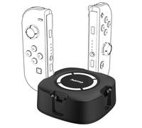 Hama Nintendo Switch Joy-Con Controller Charger with LED Indicator (Charging Station for 4 Joycons, Base and USB Quick Charge Stand for Switch Accessories) Black