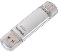 Hama USB Flash Drive with USB 3.0 & USB 3.1 Type-C silver Silver 128 GB, 001810