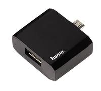 Hama USB OTG Adapter Data Cable Micro Type B Plug to USB Socket Type A Host