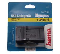 Hama USB Travel Charger for Olympus Li40b and 42b
