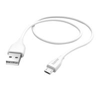Hama USBA to MicroUSB Charging Cable, White