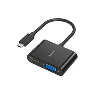 Hama USBC to VGA and HDMI Adapter, 4K Ultra HD, Full HD 1080p 2in1 USBC adapt...