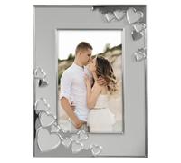 Hama Picture Frame 10 x 15 cm (Photo Frame, Portrait Frame, Portrait Format, Landscape Format, for Hanging, Standing, Stand, Picture Size 10 x 15 cm) Silver