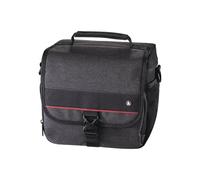 Hama "Valletta 130 Camera Bag for Digital Camera and Accessories (with shoulder strap, inner divider, 20 x 11 x 17 cm), Black