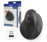 Hama Vertical, ergonomic EMW-500L" left-handed wireless mouse, 6 btns, blck