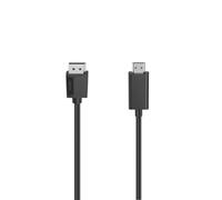 Hama Video Cable, DisplayPort Plug - HDMI™ Plug, Ultra-HD 4K, 1.50 m