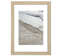 Hama Waves Picture Frame 10 x 15 cm - Wooden Photo Frame, Portrait, Landscape, for Hanging or Standing - Oak